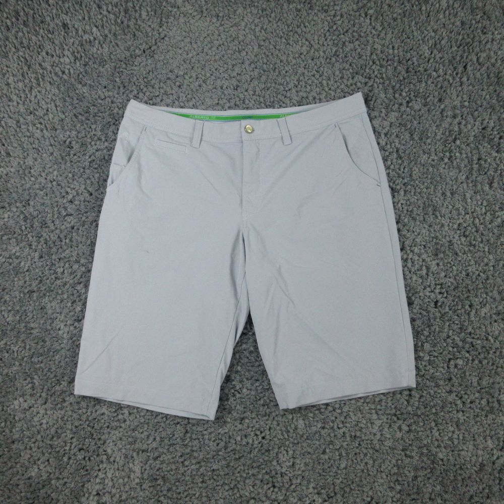 Alberto Shorts Mens 54 US 38 Blue Modern Fit 3xDRY Cooler Golf Chino 38x13* '